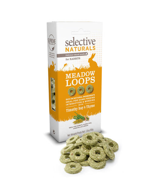 Supreme Selective Naturals Meadow Loops with Timothy Hay & Thyme 80g
