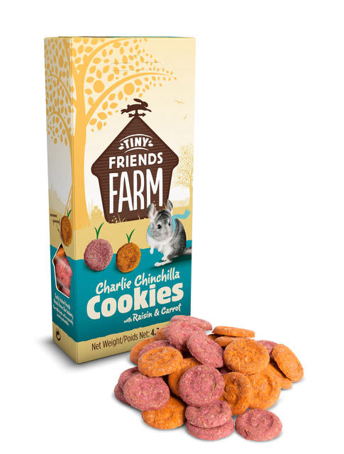 Supreme Tiny Friend Farm Treats Charlie Cookies with Raisin & Carrot 120g