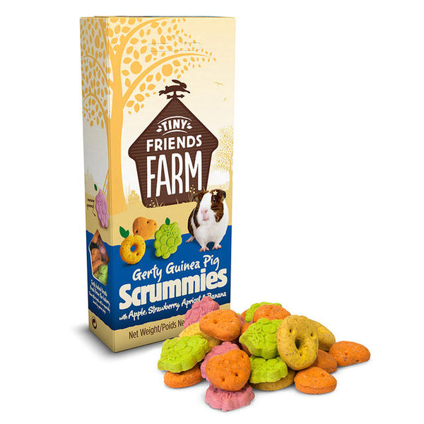 Supreme Tiny Friend Farm Treats Gerty Scrummies w/Apple,Strawberry,Apricot&Banana 120g