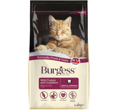Burgess Excel Mature Cat Turkey and Cranberry
