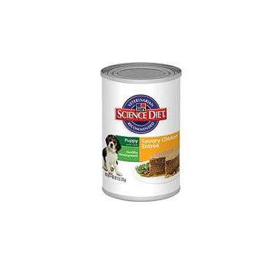 Science Diet Canine Puppy Savory Chicken Entrée Canned Food 13oz