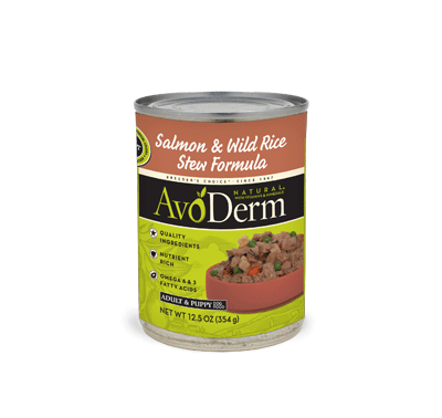 Avoderm Natural Salmon and Wild Rice Stew 4lbs