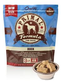 Primal Canine Duck Formula, Raw Frozen Dog Food