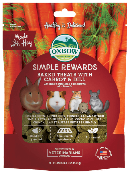 Oxbow Simple Rewards Baked Treats with Carrot & Dill