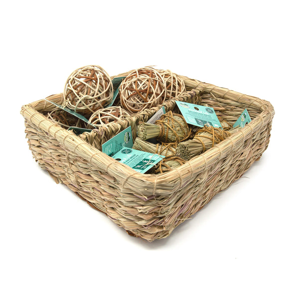 Oxbow Enriched Life (Basket) Deluxe Hay Wrap & Rattan Ball