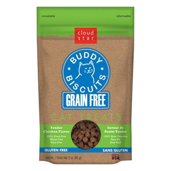Cloudstar Grain Free Buddy Biscuits for Cats Tender Chicken 3oz