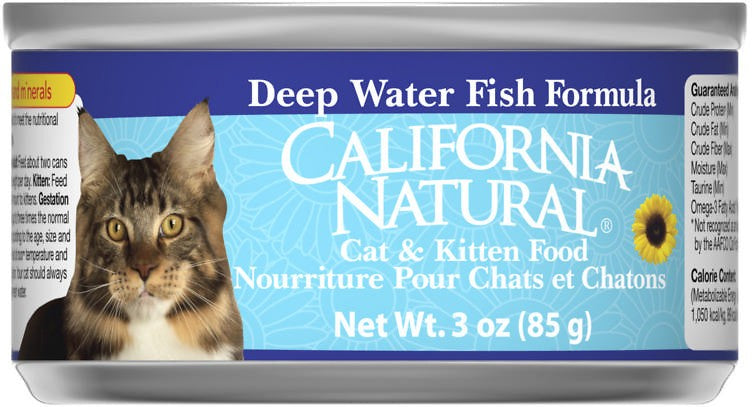 California Natural Cat Deep Water Fish & Brown Rice 5.5oz